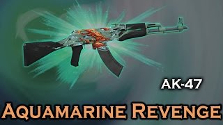 Aquamarine Revenge AK-47 StatTrak stickers skin preview FN/MW/FT/WW/BS
