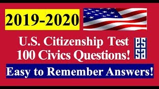 100 Civics Questions for the U.S. Citizenship Test - Easy Answers!