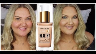 NEW COVERGIRL VITALIST HEALTHY ELIXIR FOUNDATION | DEMO + REVIEW