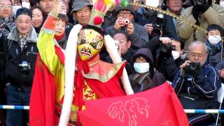China in Japan2驚愕変面男　Bian Lian Man　@横浜中華街　春節行事　２０１３