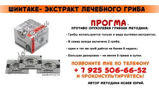 Лечение рака- экстракт гриба шиитаке. Как лечить рак грибами?