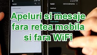 Apeluri si mesaje gratuite, fără rețea mobila sau wifi