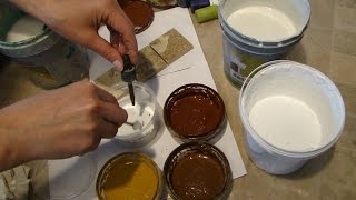 Мастер Класс Как колеровать лессирующую и кроющую краску своими руками