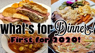 What's for DINNER! / First one in 2020! / Cubans, Beef Tips, Pork Roast & More!