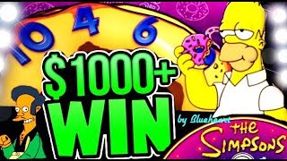 ★ AMAZING RUN! ★ SIMPSONS slot machine FEATURES and BONUS BIG WINS!