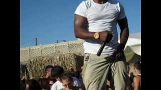 onana @ jojo cafe beach party santorini 2012