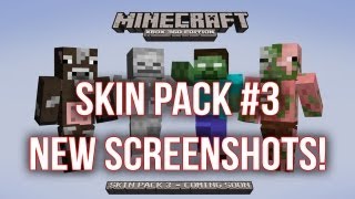 Minecraft Xbox 360: Skin Pack #3 First Screenshots | Zombie Pigman, Cow, Herobrine, Skeleton!