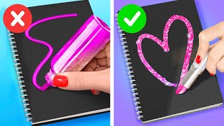Brilliant Crafts And DIY Ideas For School!
