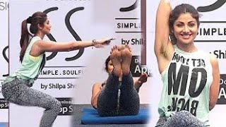 Hot Beautiful Shilpa Shetty Yoga Teaching At Store Launch !! DHN News !!