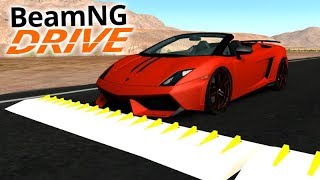ALTA VELOCIDADE vs PREGOS (Spike Strip)!!! - BeamNG Drive