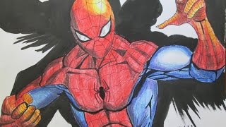 How to draw "Spider Man " КАК НАРИСОВАТЬ ЧЕЛОВЕКА ПАУКА