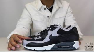Air Max 90 Essential Black Wolf Grey Unboxing Video at Exclucity