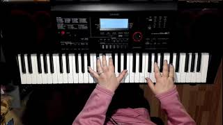 Юлия Началова "Жди меня" (кавер на синтезаторе)