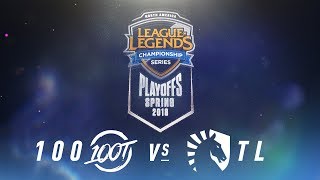 100 vs. TL | NA LCS Spring Playoffs | Finals Game 2 | 100 Thieves vs. Team Liquid (2018)