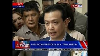 Press conference ni Sen. Trillanes IV
