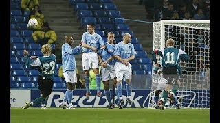 Sebastian Mila amazing FREEKICK vs Manchester City