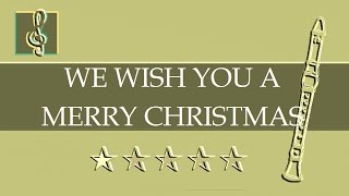 Recorder & Guitar Duet - We wish you a merry Christmas (Sheet music - Guitar chords)