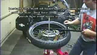 Motorcycle Tire Change