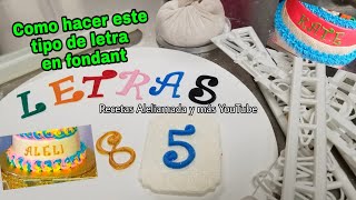 LETRAS FUNKY EN FONDANT PARA DECORAR PASTELES | CORTANTES TAPPITS