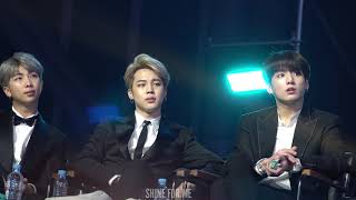 2019 GDA 골든디스크 BTS(Jimin,JK,RM) reaction to Mino "Anakne(Fiance)"