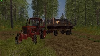 # 12 ● Село Курай ● Farming Simulator 17. Пилим лес  (по сети с друзями)