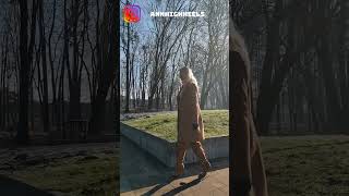 Ania- walking in boots ???????????? #shorts #heels #boots