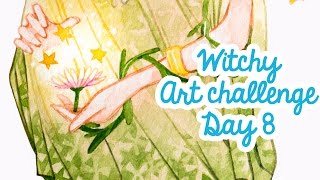 Witchy Art Challenge Day 8 WICCAN WITCH