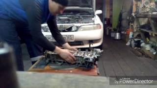 Как отремонтировать  ГБЦ TOYTA MARK II двигатель 1G. Полный обзор.