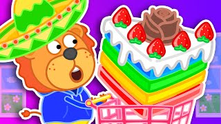 Lion Family Arcade Game ? Supermarket #2. Pretend Play | Cartoon for Kids