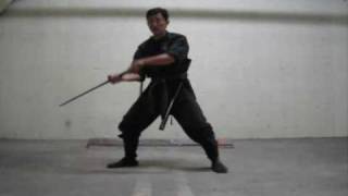 ChosonNinja (Back roll with sword) Korean style -video #101