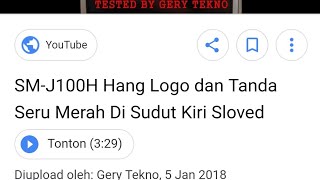 solusi samsung j100 tanda seru (!) di sudut kiri hp ( samsung galaxy j1 )