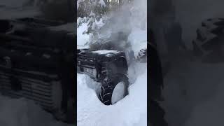 Самодельный Квадроцикл! по очень глубокому снегу!
