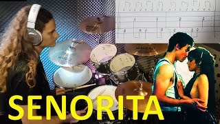How to play SENORITA on drums - with drum transcriptions