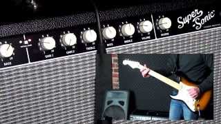 The New Fender Super-Sonic 60 Guitar Amplifier (with Stratocaster)