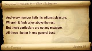 Sonnet 091 by William Shakespeare (Сонет 66 Уильяма Шекспира)