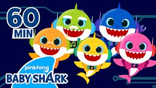 [1 HOUR LOOP] Baby Shark (Robot ver.) | +Compilation | Baby Shark Remix 1hr 