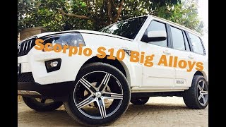 scorpio s10 big alloys wheel's