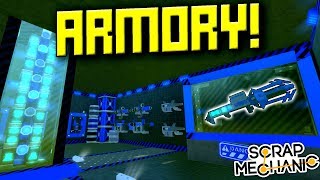 MILITARY BARRACKS and ARMORY! [FMB 22] - Scrap Mechanic Gameplay
