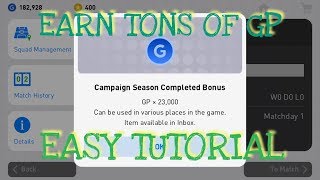 PES 2019 EASY GP FARM TRICK!!!