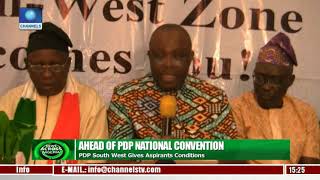 PDP South West Gives Aspirants Conditions Ahead Of PDP National Convention