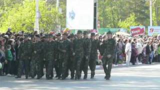 Праздничный парад. 9 мая 2010 город Лисаковск. Lisakovsk.RU