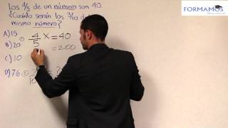 Ejercicio de Planteo de Ecuaciones con Fracciones #3 - Prueba Ser Bachiller