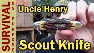 Uncle Henry 23UH Scout Knife - Classic Boy Scout Knife Folder