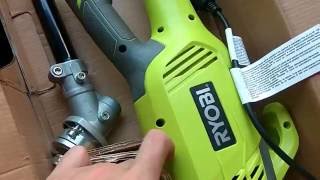 Распаковка электро триммера / косы RYOBI RBC 1020