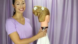 Box braid updo
