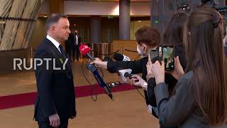 Belgium: Poland’s Pres Duda meets with Michel to discuss regional security, judicial reform