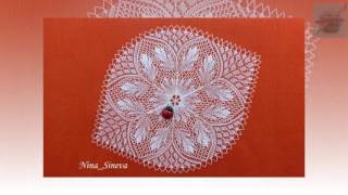 Салфетки спицами. Knitted cloth.
