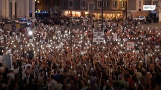 Protesters rally against COVID health pass in Italy and France