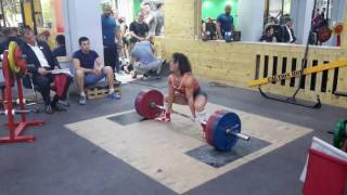 Марианна Гаспарян становая тяга 160 кг первый поток WPC Asia Challenge 2016