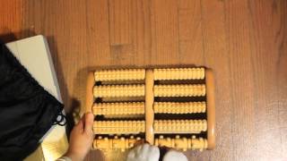ARMOUR24 Premium Large Dual Wooden Foot Massager Foot Roller with Travel Bag Unboxing
